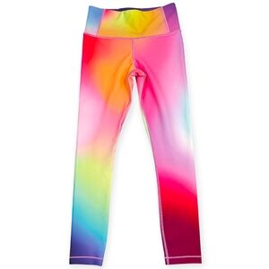 Athleta Rare! Love Proudly 7/8 Tight Rainbow Ombre Gym Run Yoga Size XS